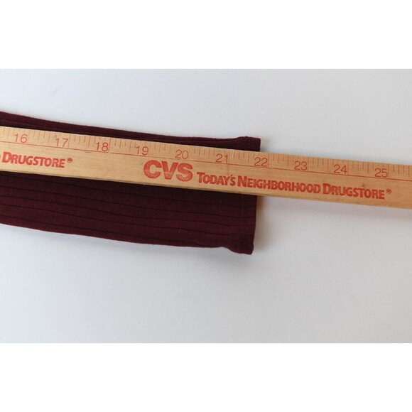 Madewell Long Sleeve Square Neck Baby Doll Top Sz 6 Burgundy Wine Color NEW - Picture 11 of 13